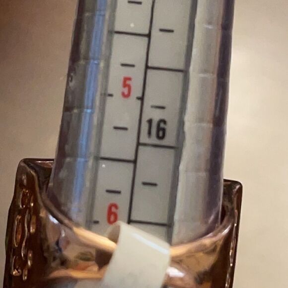 NWT rose gold heart design ring pink green crystal - Picture 6 of 7